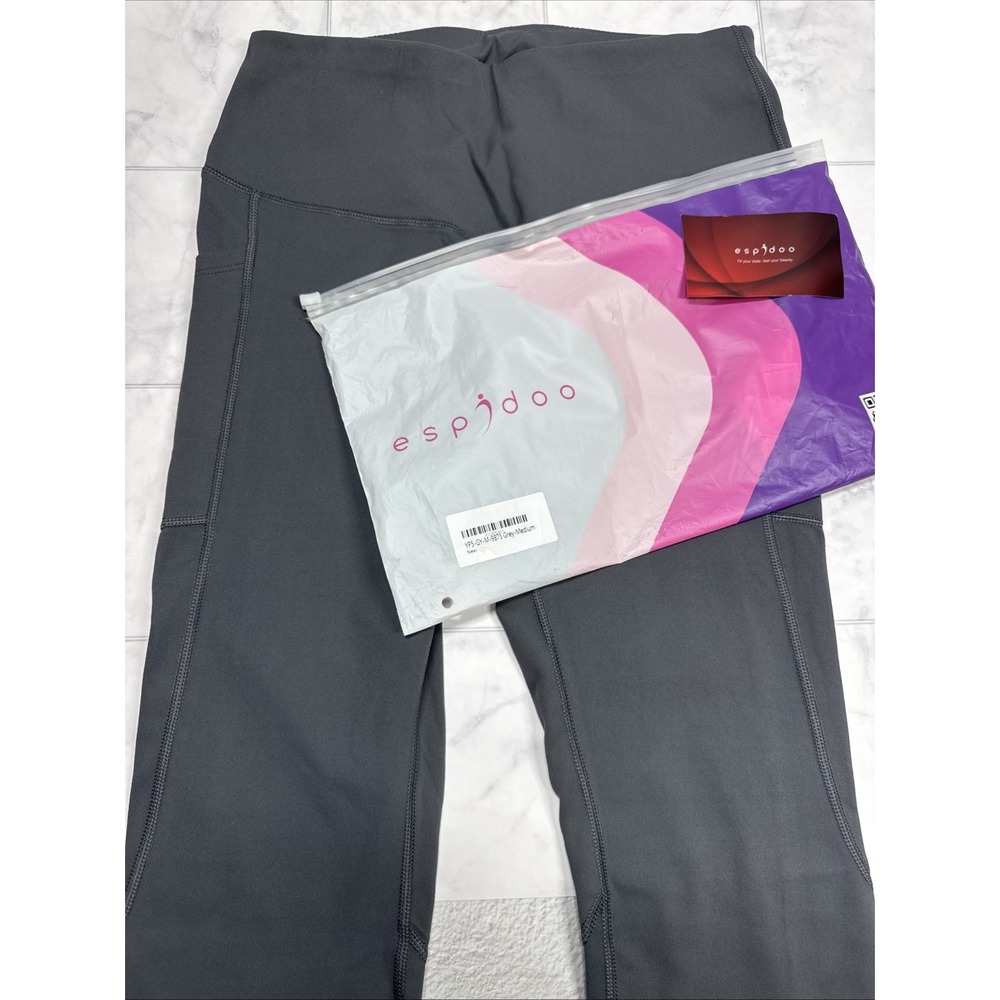 Espidoo Women's Middle Yoga Pants, Tummy Control Workout Size Medium New In Box